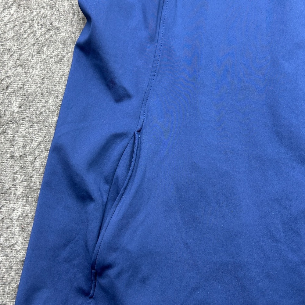 IZOD Golf Dress Womens XL Sleeveless Polo Zip Front Navy Pockets Athletic Tennis - Picture 3 of 10
